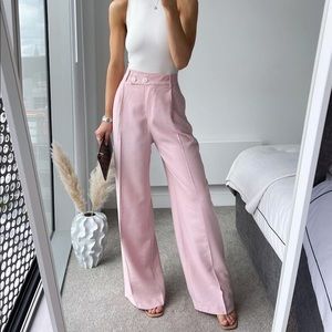Zara Pink trousers | Front Wrap menswear style